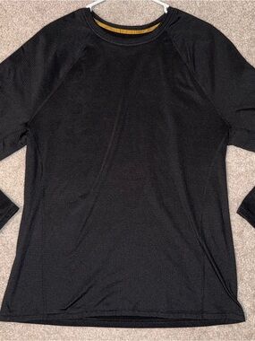 Cuddl Duds Black Long Sleeve Crewneck Shirt